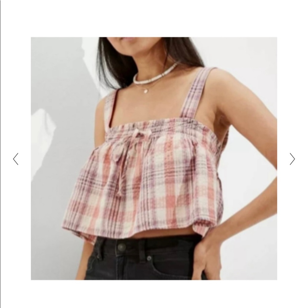 American Eagle Plaid Tank